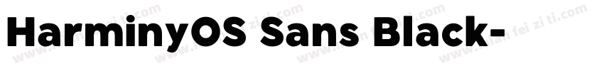 HarminyOS Sans Black字体转换